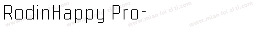 RodinHappy Pro字体转换